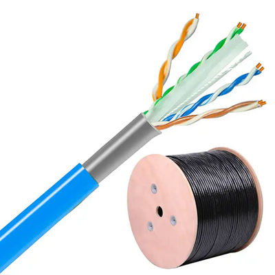 100 Mbps Cat6 ongeschermde kabel -20 tot 60 °C Temperatuurkabel met een nominale snelheid 23 AWG