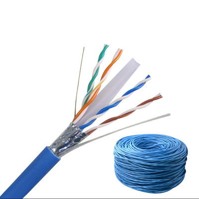 Binnen4p Verdraaid Paar 0.57mm Cat6 LAN Cable, Blauwe Cat6-Kabel