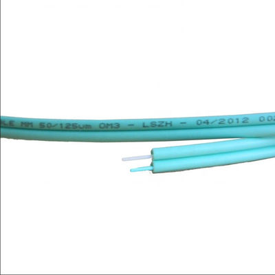 Flexibele Binnenom3-300 2x2.8mm Duplexvezel Optische Kabel, Koord van het Vezel het Optische Flard