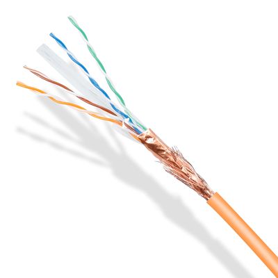 Oranje Cat6 Lan Cable 4 Paar Naakte Koper of CCA 1000ft Trekkrachtdoos