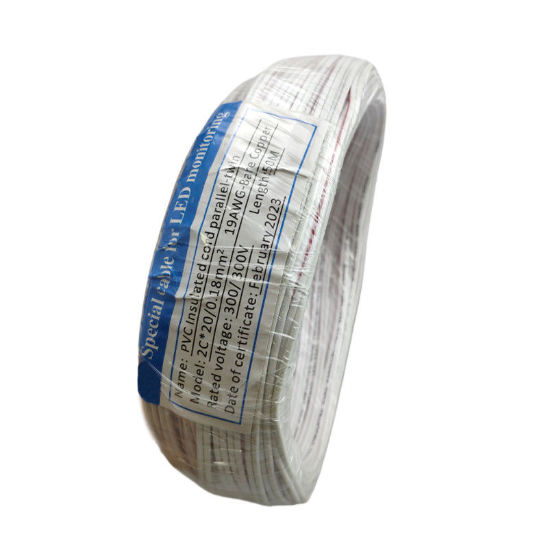 Hoge resolutie LED-monitorkabel Wit 2C*20/0.18mm2 voor een duidelijke visuele weergave