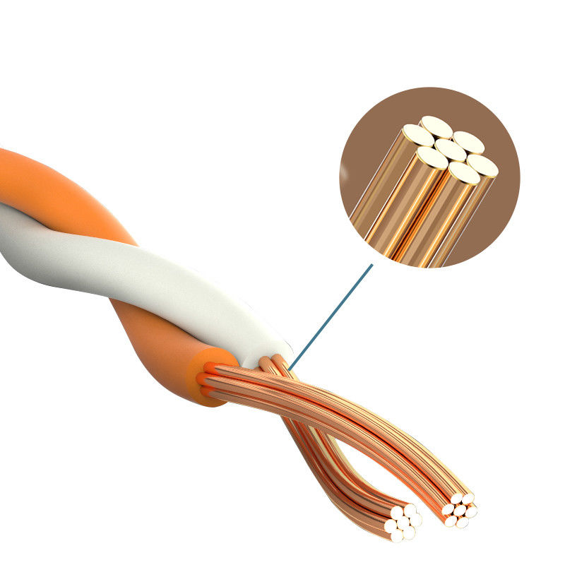 Zwarte Stal 1M 2M 3M 5M 10m 24AWG 4 Cat7-van het Flardparen Koord