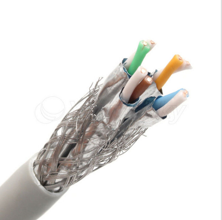 Al Foil 0.58mm Leiderhdpe de Isolatiesftp Cat6a Kabel van pvc, de Kabel van Ethernet Cat6a