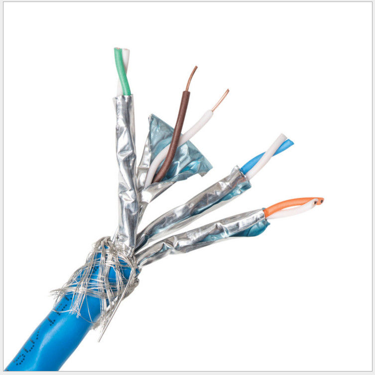 Al Foil 0.58mm Leiderhdpe de Isolatiesftp Cat6a Kabel van pvc, de Kabel van Ethernet Cat6a