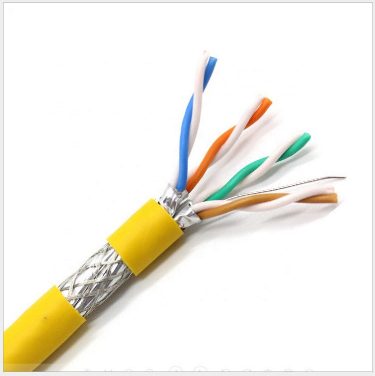 Al Foil 0.58mm Leiderhdpe de Isolatiesftp Cat6a Kabel van pvc, de Kabel van Ethernet Cat6a