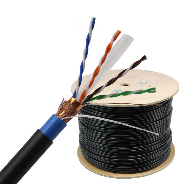 305M Verdraaide het Paarsftp Cat6 Beschermde Ethernet Kabel van pvc 4P, de Kabel van pvc van SFTP Cat6