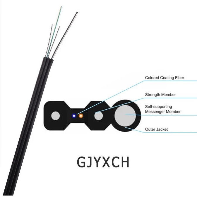 FTTH G652 kiest Wijze 2 Kern 4 de Kabel van de Kern uitVezel, de Kabel van Vezelethernet