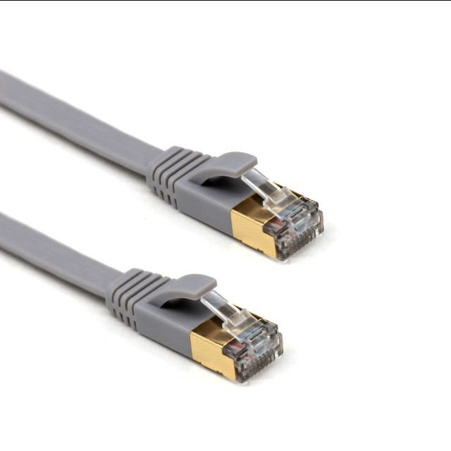 Koord van het hoge snelheids het Vlakke 8P8C SSTP SFTP FFTP 24AWG Cat7 Flard