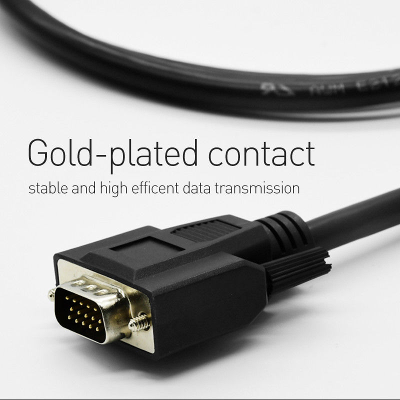 Gouden Geplateerde de Monitorkabel van Hoge snelheidsvga voor het Scherm van de Projectormonitor