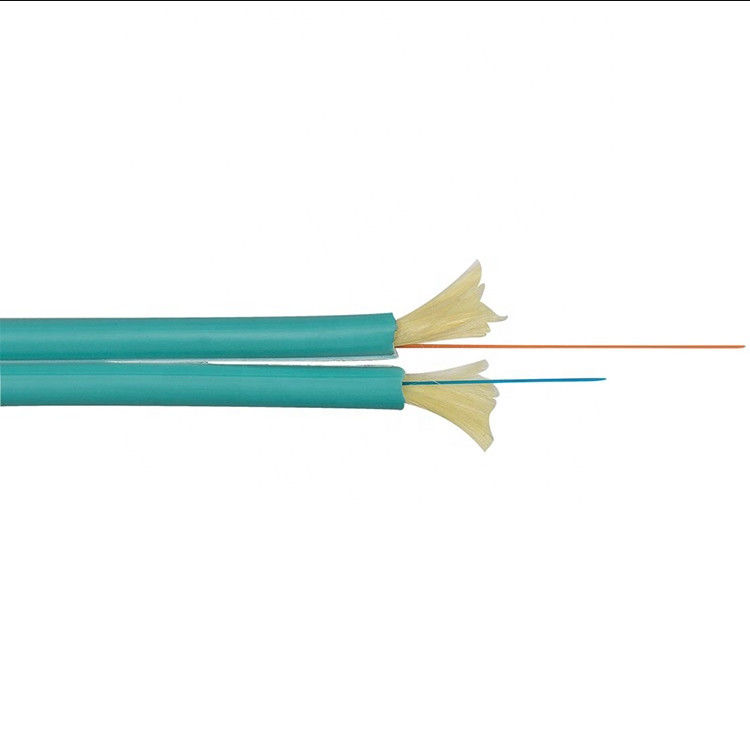 Flexibele Binnenom3-300 2x2.8mm Duplexvezel Optische Kabel, Koord van het Vezel het Optische Flard