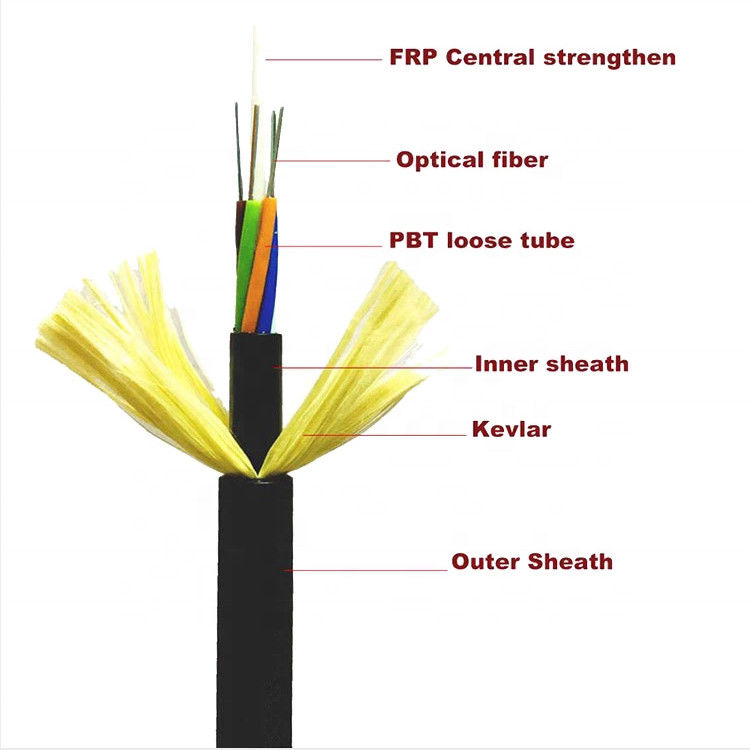 Openlucht 4 12 24 48 96 144 de Vezel Optische Kabel van de Kernadss Losse Buis