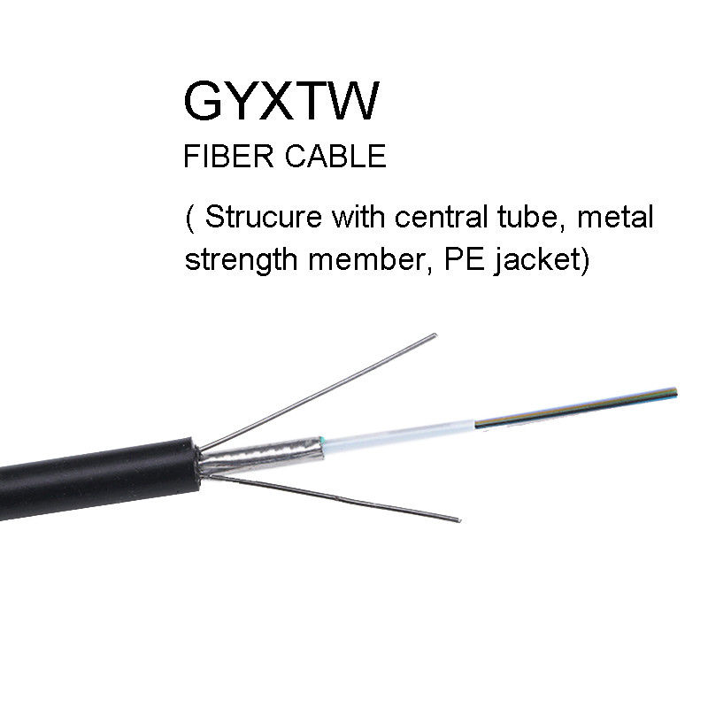 GYXTW 2 4 de Optische Kabel van de 6 Kernvezel met Centrale Buisstructuur