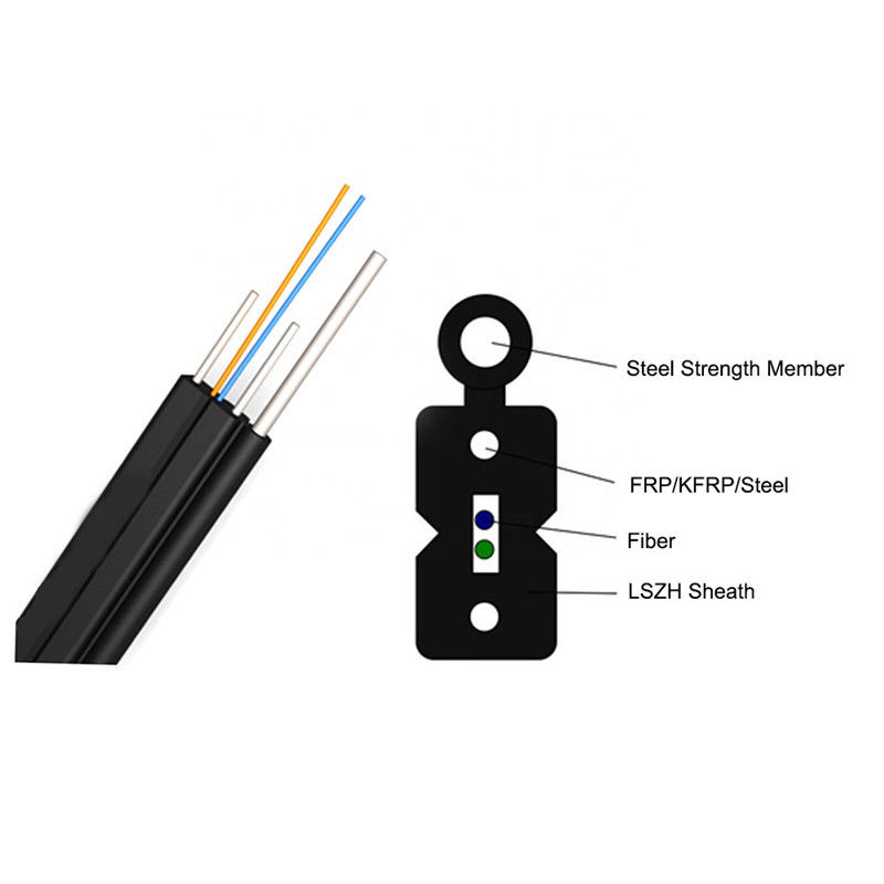 Vezel Optische Draad 1 Kern 2 de Kabel van de Kernftth Daling G657