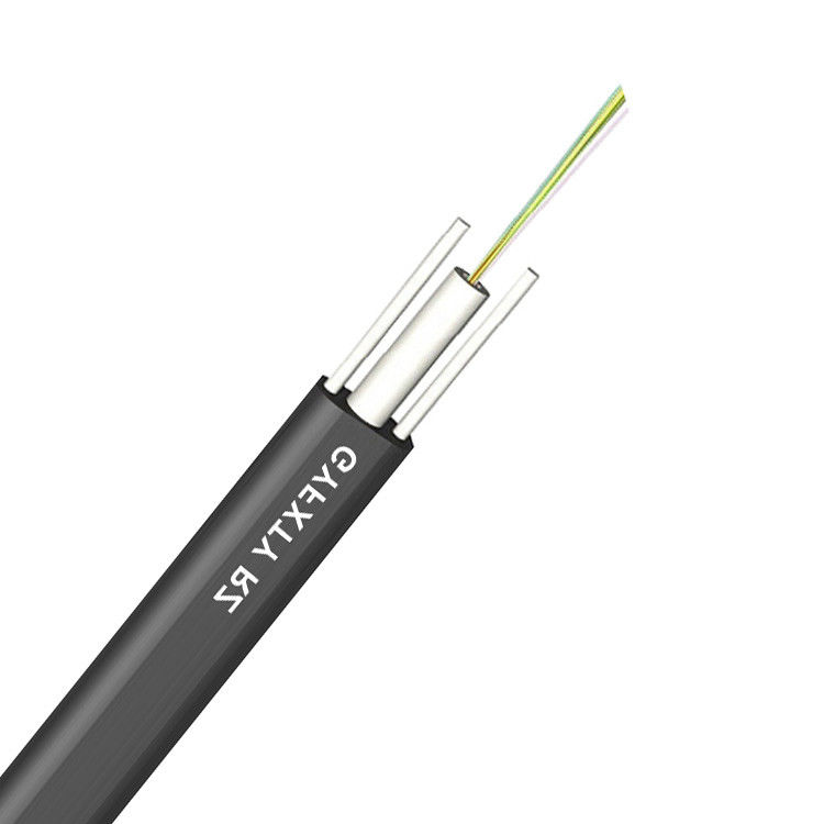 1000N openlucht Vlakke de Vezel Optische Kabel 8 Kern 12 van GYFXTY Kern
