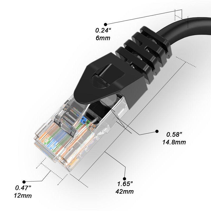 Zuiver Koper 1 Netwerk Lan Patch Cord van Gigabit RJ45 8 Leiders