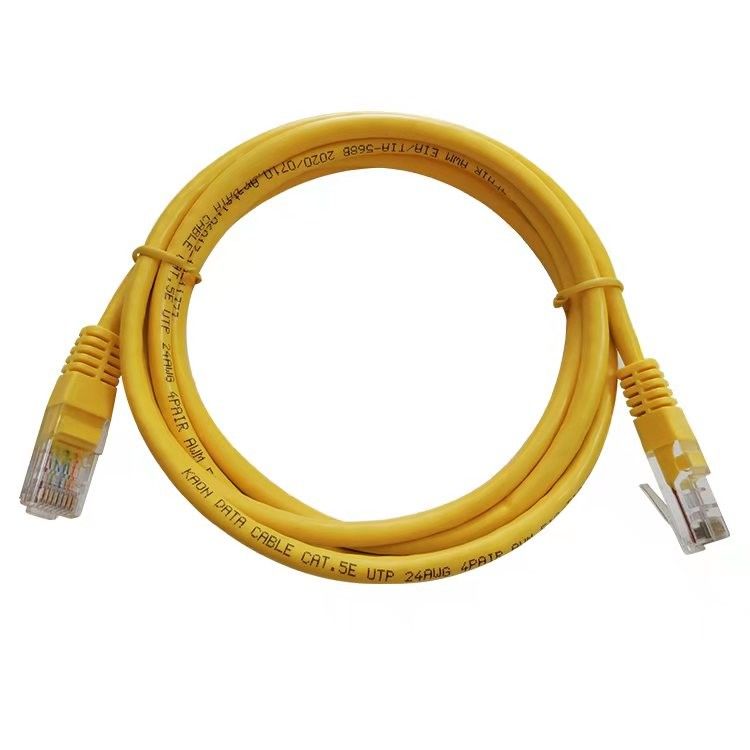 Van het de Kabel de Gele Flard van UTP Cat5 van het Koordethernet Kabel Cat5e voor Computer en Router