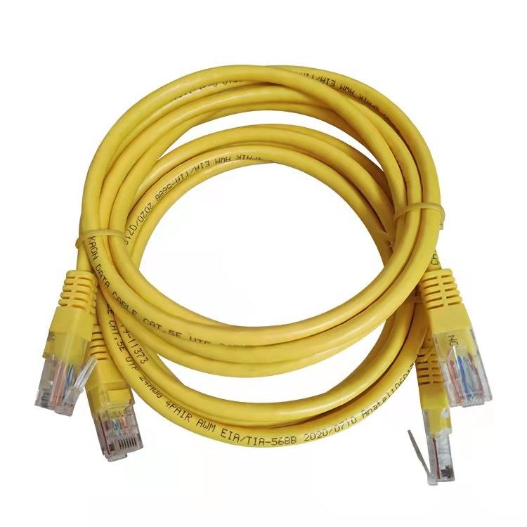 Van het de Kabel de Gele Flard van UTP Cat5 van het Koordethernet Kabel Cat5e voor Computer en Router