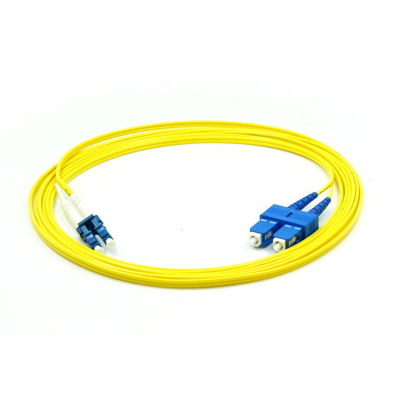 Van de het Flardkabel van Sc UPC FC LC SM G652D G657A van de het Koordvlecht Sc 12 het Flardkoord van de Kern Optisch Vezel