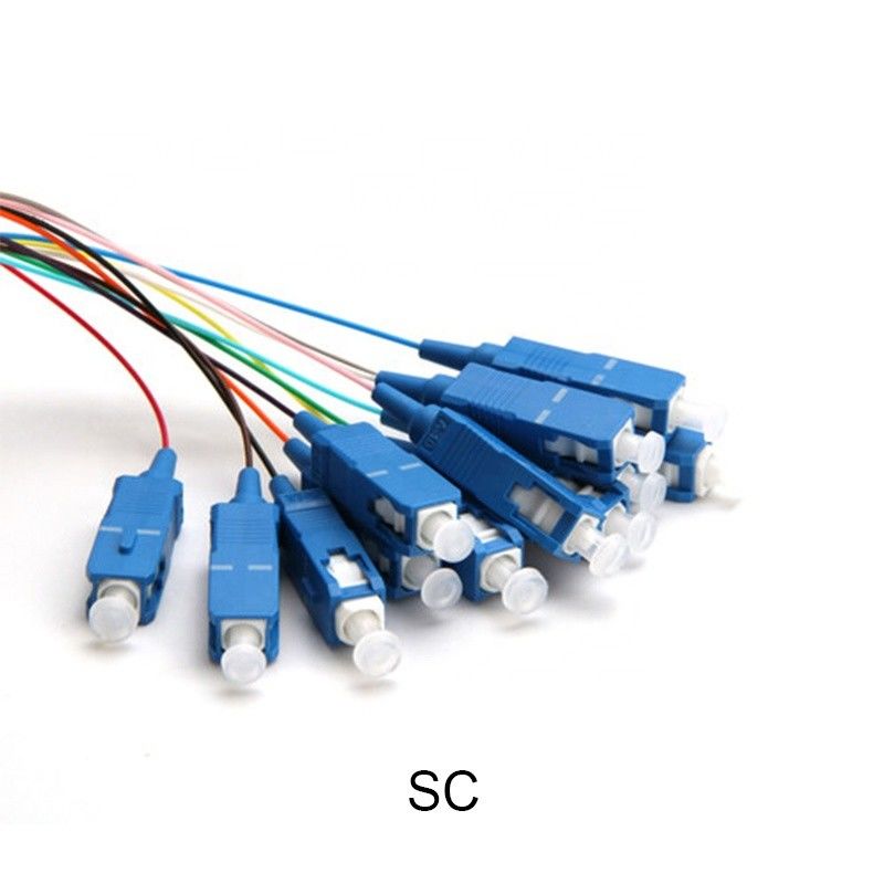 Van de het Flardkabel van Sc UPC FC LC SM G652D G657A van de het Koordvlecht Sc 12 het Flardkoord van de Kern Optisch Vezel