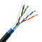 Kabel van het de schede openlucht Zuivere Koper Cat6 Ethernet van FTP de Dubbele